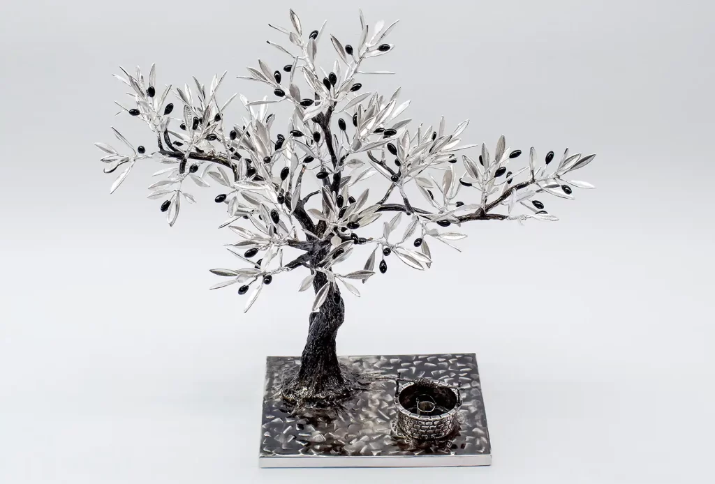 JeanLiv Studio • Hand-crafted, one-of-a-kind, sterling silver olive tree corporate manifestations. Office decor